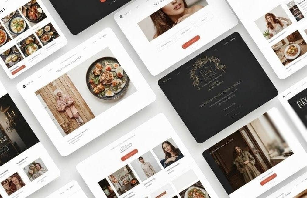 Modern landing page design examples for small business websites by CustomBizSite™