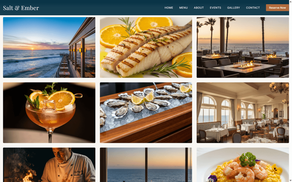 Restaurant atmosphere and experience photo gallery